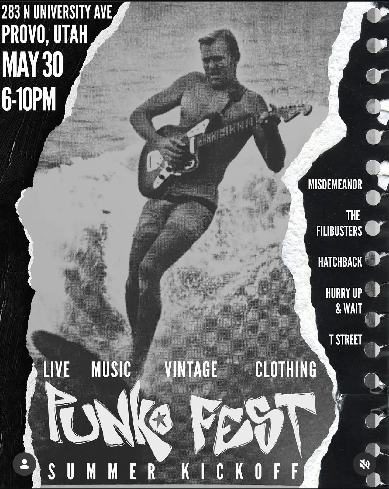 The Filibusters at the Punk Fest Summer Kickoff at Punko Vintage in Provo, Utah.